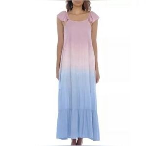 Raviya‎ Women's Mauve Ombre Maxi Cover up Dress Swimsuit NWT XL